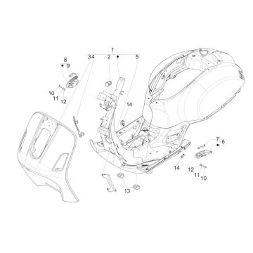 Ramka - podwozie GTS 125 IE czarny 94