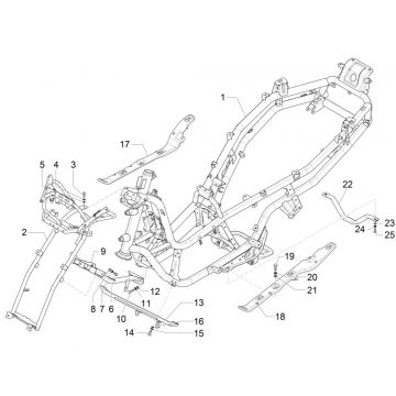 Ramka Piaggio MP3 300 ie E4 LT BUSINESS - SPORT NOABS-ABS 2016 - 2018 (EMEA)