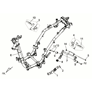 Ramka Sym Allo GT (WH006 S882U) czarna