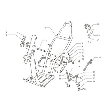 Ramka Beta Ark LC srebrna cosmo 2004 2-suwowa