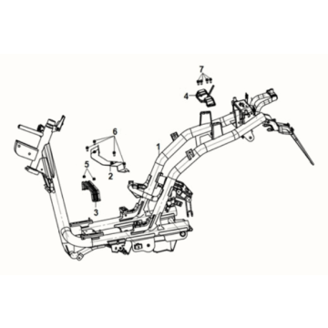 Korpus ramy Sym E-XPRO 45KM/H 2020-2021