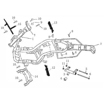 Części ramowe Rover Exclusive pomarańczowe