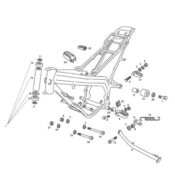 Ramka Derbi Senda R X-treme 2007 E2 3ED