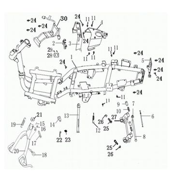 Ramka Generic Roc czerwona 2010 2-suwowa