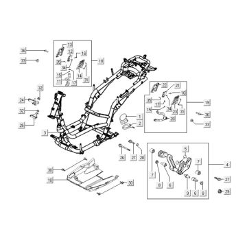 Ramka Kymco People S 300i Ramka Kymco People S 300i