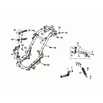 Ramka SYM Fiddle III Euro4