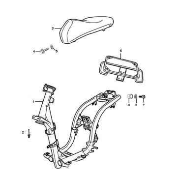 Ramka Peugeot Ludix Pro 2-suwowa