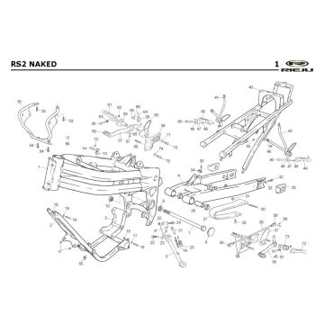 Ramka Rieju Rs2 Naked czarna 2005 2-suwowa