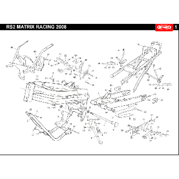 Rama Rieju Rs2 wyścigowa czarna 2010 2-suwowa
