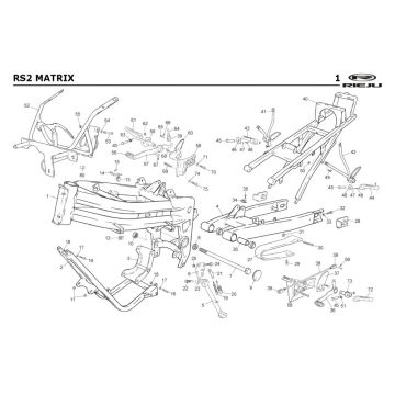 Ramka Rieju Rs2 czerwona 2005 2-suwowa