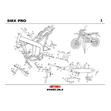Ramka Rieju SMX pro czarna 2004 2-suwowa