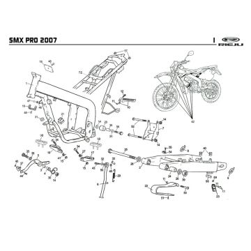 Ramka Rieju SMX pro czarna 2008 2-suwowa