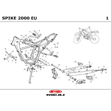 Ramka Rieju Spike sport pomarańczowy 2002 2-suwowy