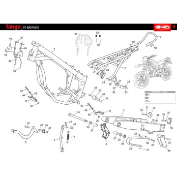Ramka Rieju Tango niebieska 2010 2-suwowa