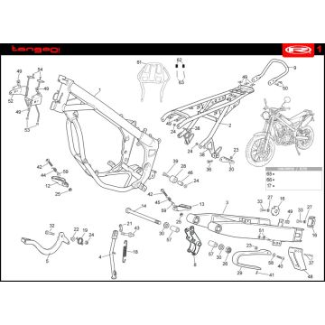 Ramka Rieju Tango pomarańczowa 2008 2-suwowa