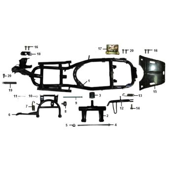 Ramka Senzo RivalUx S 4-suwowa