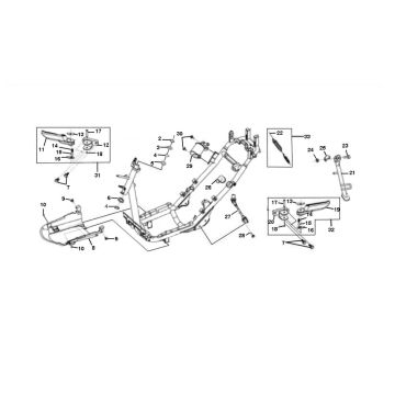 Ramka Sym Jet Sport-X 2-suwowa