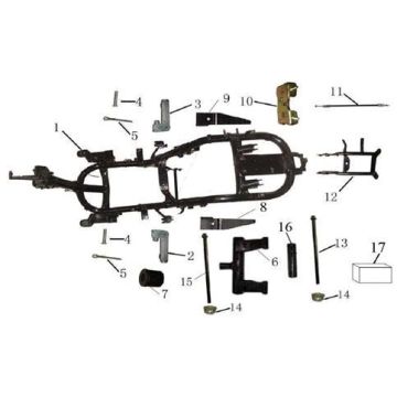 Części ramy AGM LX białe