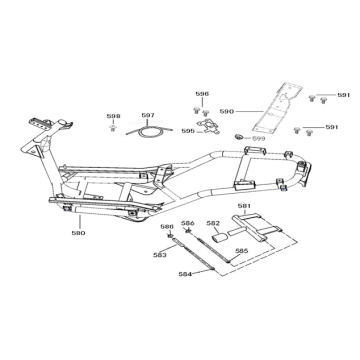 Części ramy AGM Star50 białe Części ramy AGM Star50 białe