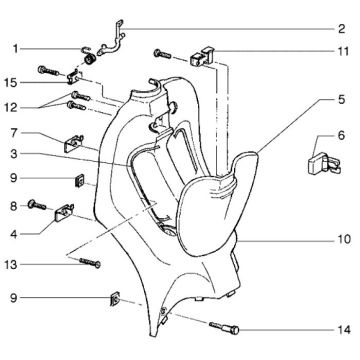 Legshield Piaggio Liberty 4-suwowy do 2005