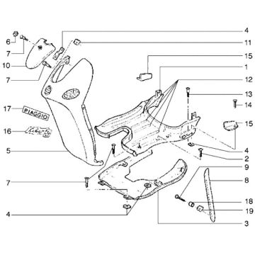 Płyta startowa Piaggio Liberty 4-suwowa do 2005