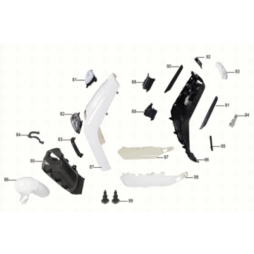 Ściana przednia/deska wiatrowa Yadea G5