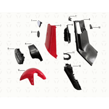 Ściana przednia/deska wiatrowa Yadea Y1S