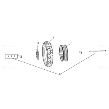 Yadea E8S przednie koło