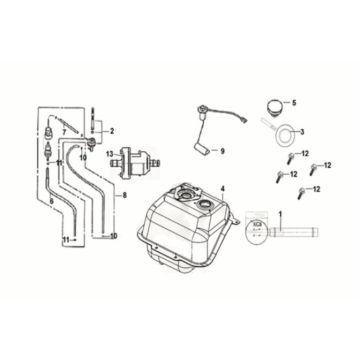 Fuel tank Sym Crox 50 E5