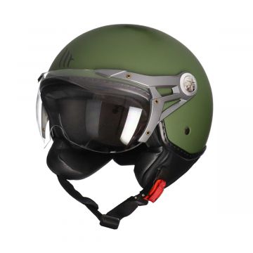 Kask odrzutowy MT Soul zielony matowy