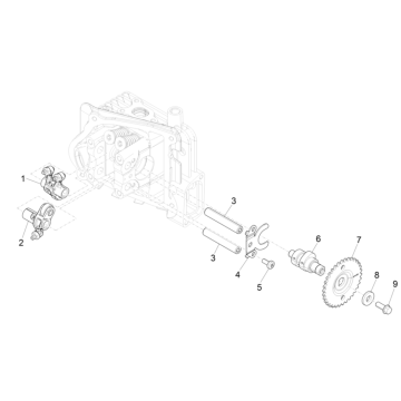 Piaggio Liberty 50 4-suwowa równowaga i grupa wsparcia (IGET Euro 5)