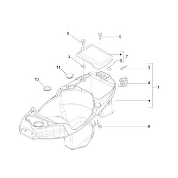 Buddybox Piaggio Liberty 4-suwowy