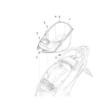 Liberty 125 IGET 4T 3V IE E4 ABS kask pudełko 2015 - 2019 (EMEA)