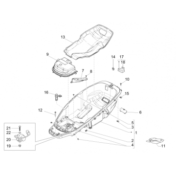 Zestaw kasku Piaggio MP3 500 LT Sport 2014-2016