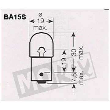 Żarówka P21W BA15s 12V 21W-8209