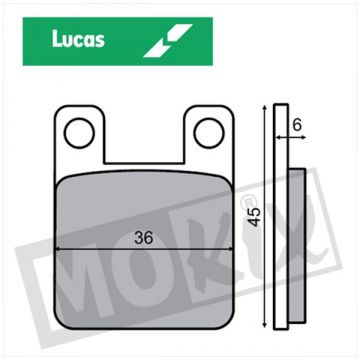 KLOCKI HAMULCOWE LUCAS „ECO” BETA/GIL CE