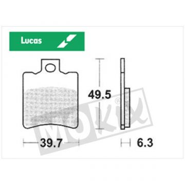 KLOCKI HAMULCOWE LUCAS „ECO” KWIETNIA/HON CE