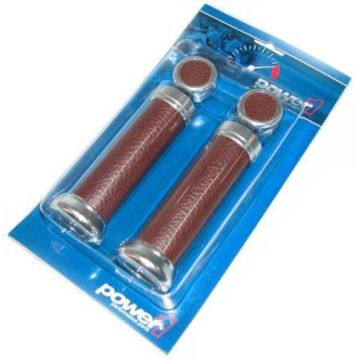 Uchwyty Retro aluminium ciemny koniak