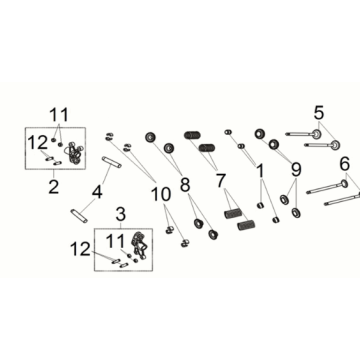 In-ex.valve rocker arm Sym Joymax Z 125i E5 2022