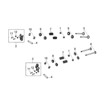 In-exh. valve Sym Joymax Z 125 E4