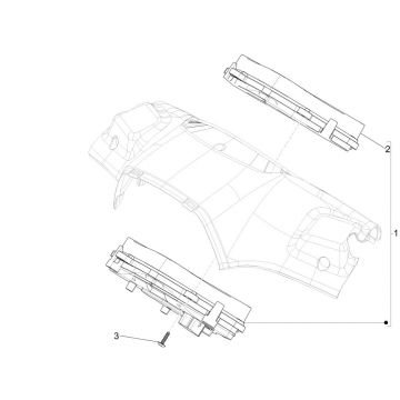 Grupa instrumentów - Cruscotto Vespa Sprint 125 4T 3S IE ABS 