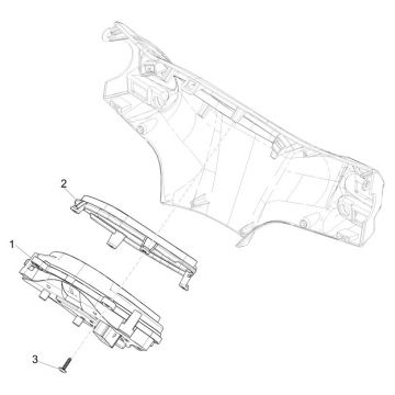 Grupa instrumentów - Cruscotto Piaggio Liberty 125 4-suwowy 3V IE ABS (IGET Euro 5)