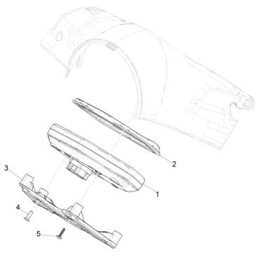 Grupa instrumentów Vespa Eletrica 45KM/H E5 2021 (EMEA)