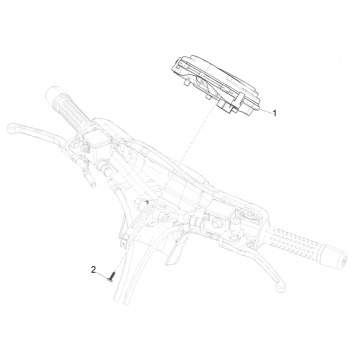 Grupa instrumentów - Cruscotto Vespa GTS 125 4T E5 ABS 2021 (EMEA)