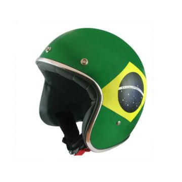Kask Jet MT Le Mans flaga Brazylia