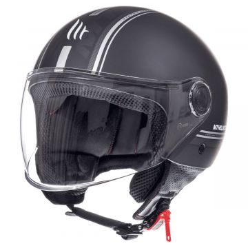 Kask odrzutowy MT Street Cały czarny matowy