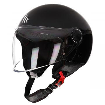 Kask odrzutowy MT Street polysk czarny