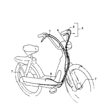 Przewód Vespa Ciao 2-suwowy