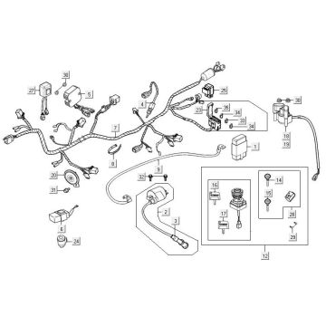Wiązka przewodów Kymco MXU 300R