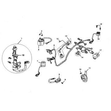 Wiązka przewodów Viraggio Sensa 4-suwowa